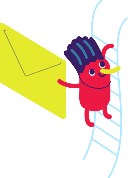 Фирменные персонажи, оживляющие иллюстрации услуг на сайте hoster.by.