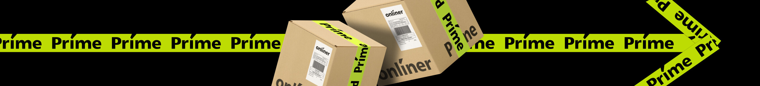 Стратегический брендинг службы доставки Onlíner Prime