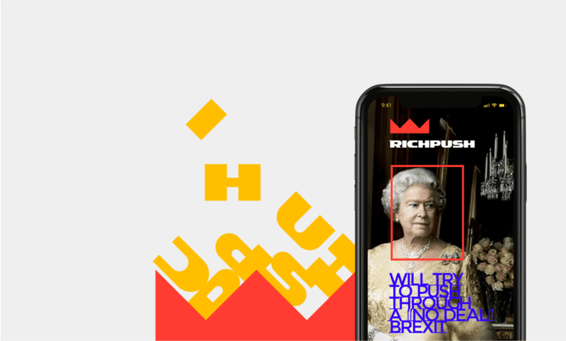 Айдентика для рекламной push-платформы RichPush