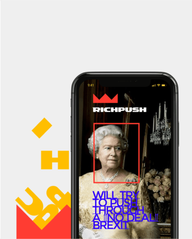 Айдентика для рекламной push-платформы RichPush