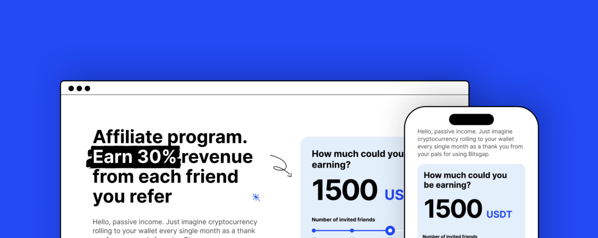 Дизайн сайта для криптотрейдинговой платформы Bitsgap