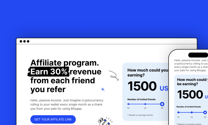 Дизайн сайта для криптотрейдинговой платформы Bitsgap