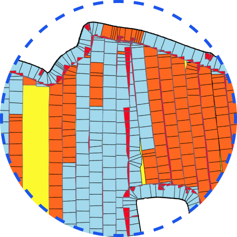 Схема внесения удобрений, полученная с помощью модема OneSoil. Иллюстрация для сайта компании OneSoil.
